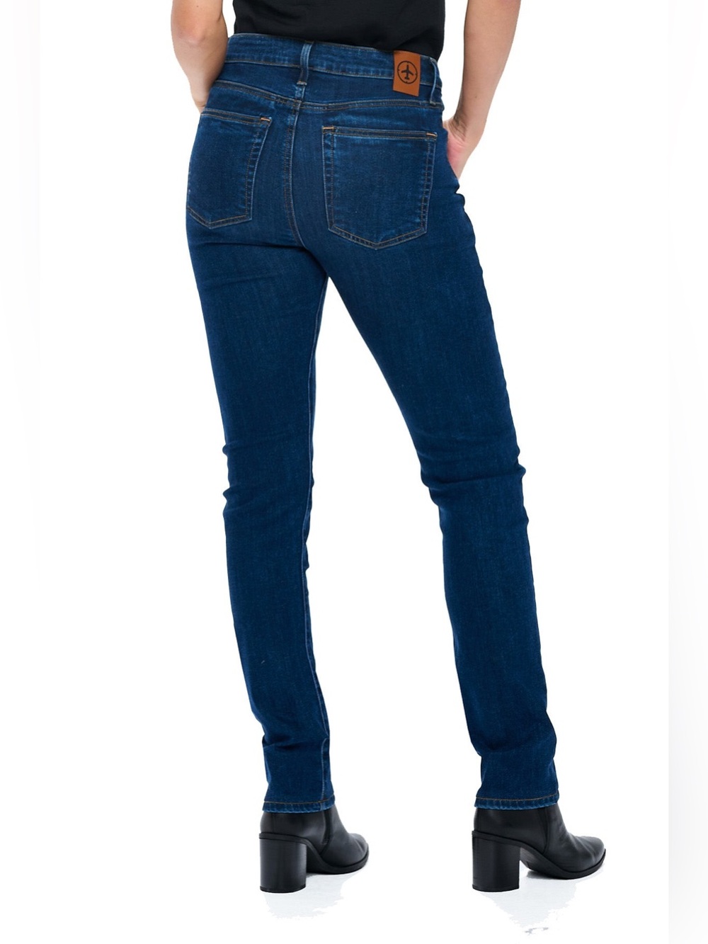 Aviator Best Travel Jeans Women’s Slim Straight Classic Indigo Size 26 Denim - Picture 16 of 16